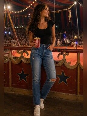 Cult of Individuality Distressed Light Blue Skinny Jeans